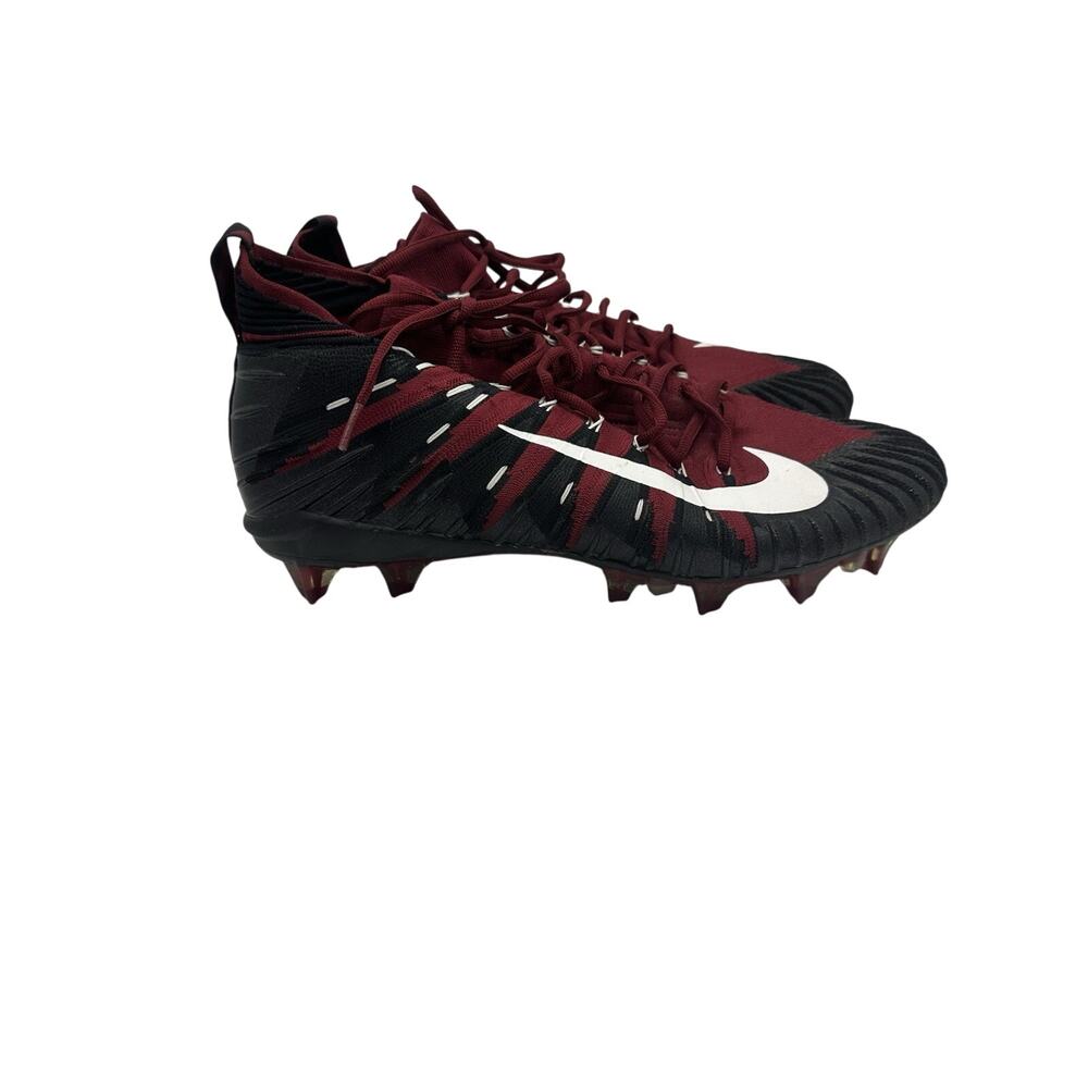 Size 14 Nike Alpha Menace Elite TD Football Cleats Black/Crimson AJ6547-602